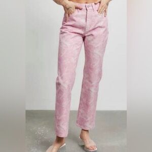 BDG High Rise Cowboy Jeans in Pink Gem